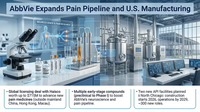 AbbVie Secures $745M Haisco Deal to Expand Pain Drug Pipeline
