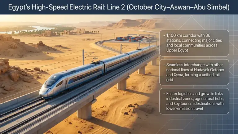 Egypt Boosts Transport Sector with High-speed Electric Rail