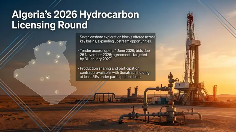 Algeria Begins Bidding for 7 Hydrocarbon Exploration Blocks