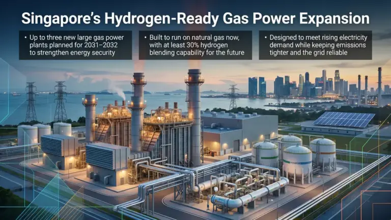 Singapore to Expand Hydrogen-Ready Power Plants Capacity