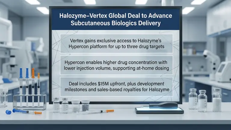 Hypercon Technology Deal Signed between Halozyme and Vertex