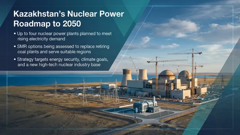 Kazakhstan Nuclear Plan Targets Four Power Plants by 2050