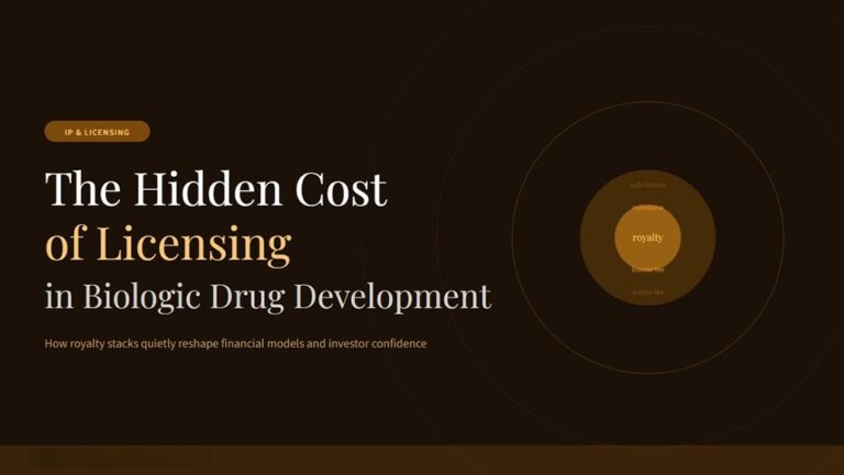 The Hidden Cost of Licensing in Biologic Drug Development – and Why More Biotech Startups are Rethinking it