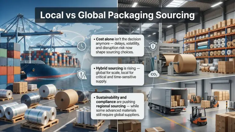 Local vs Global Packaging Sourcing: Cost, Risk & Strategy