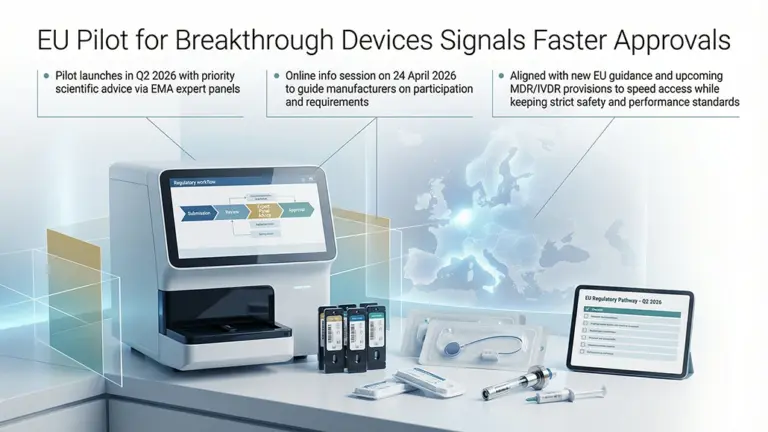 EMA Pilot to Fast-Track Breakthrough Medical Devices in EU
