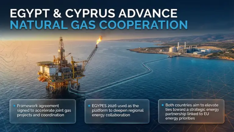 Egypt, Cyprus Sign Pact to Boost Natural Gas Cooperation