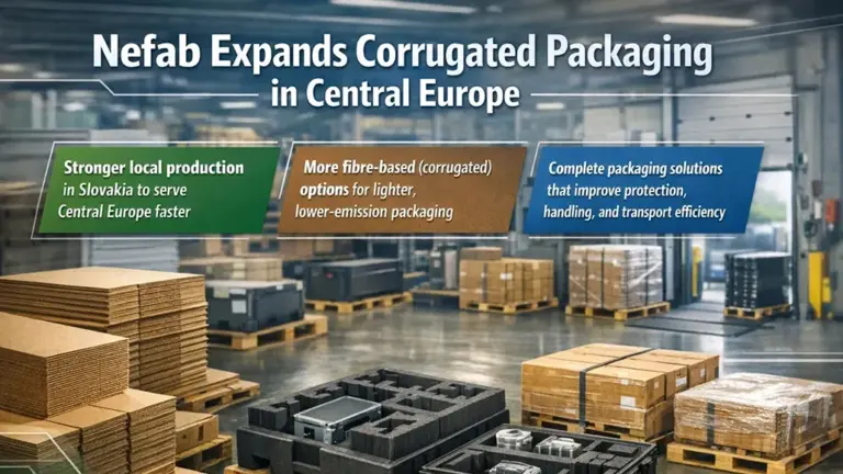 Nefab Corrugated Expansion Strengthens Slovakia Operations