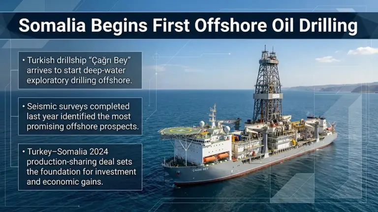 Somalia Advances First-Ever Offshore Oil Drilling Campaign
