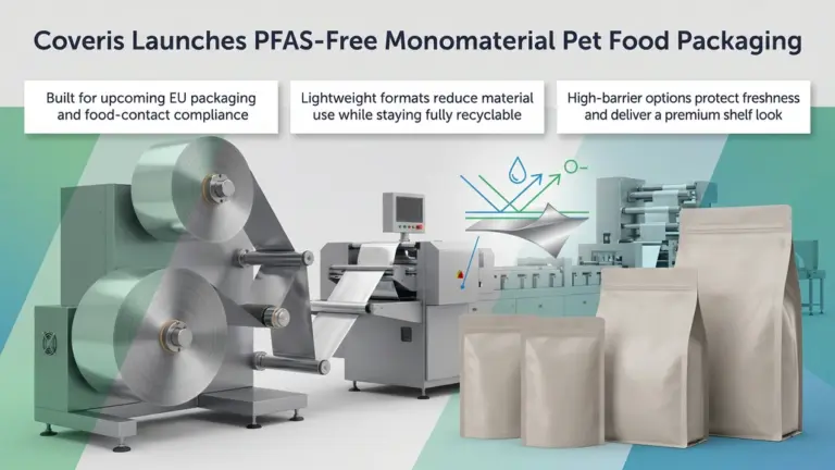 Coveris Unveils PFAS-Free Packaging Solutions for Pet Food
