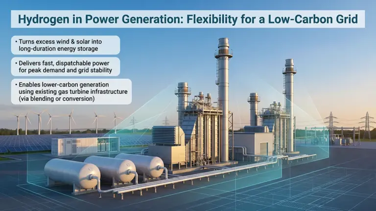 Hydrogen for Power Generation Strengthens Grid Reliability