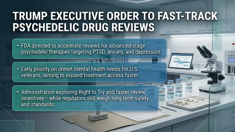Trump Order Targets Faster Psychedelic Drug Reviews by FDA