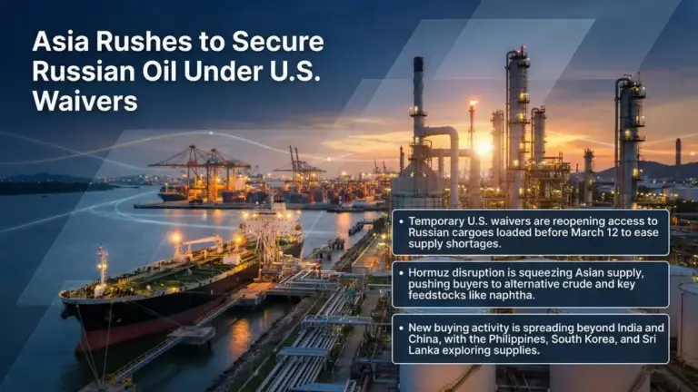 Russian Oil Drives Asia Supply Shift Amid Global Fuel Crisis