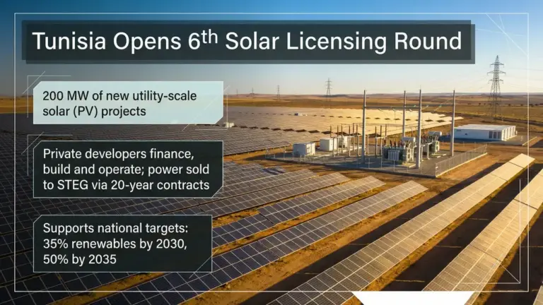 Sixth Solar Licensing Round Boosts Tunisian Renewable Energy