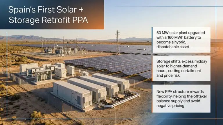 Zelestra, EDP Advance Solar Storage Retrofit at Pizarroso
