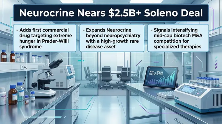 Neurocrine Nears $2.5bn Soleno Therapeutics Acquisition
