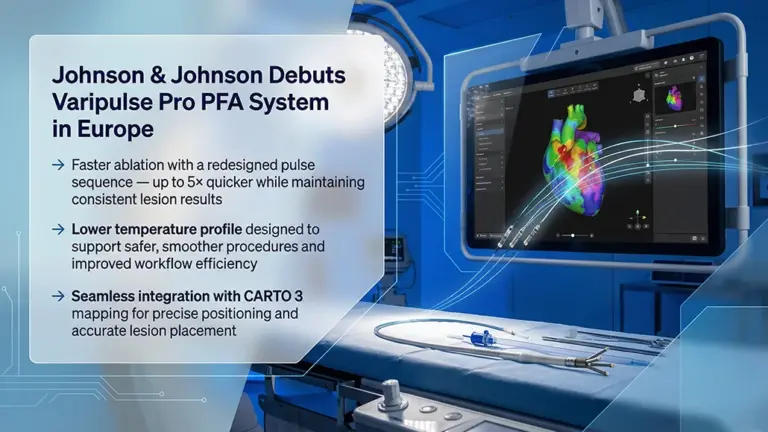 Johnson & Johnson Launches Varipulse PFA Catheter in Europe