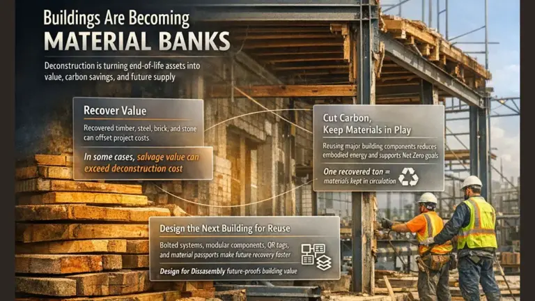 Effective Deconstruction Strategies in Construction Materials