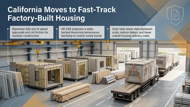 California Pushes Factory-Built Housing Insurance Model