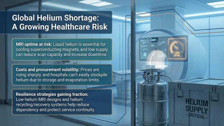 Helium Shortage Impact Reshapes Global Healthcare Operations