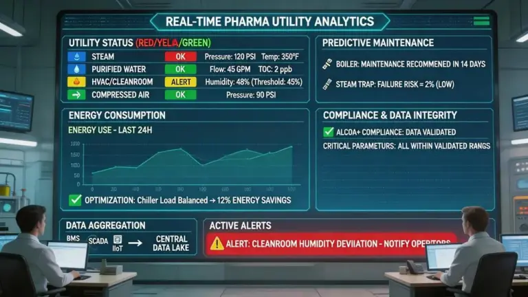 Real Time Data Analytics in Pharma Utility Systems