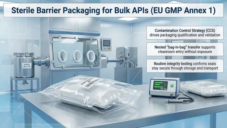 Sterile Barrier Packaging for Bulk APIs Under EU GMP Rules
