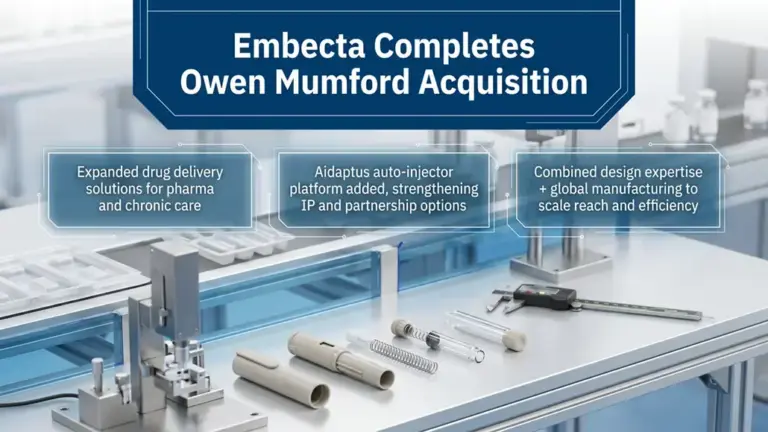 Embecta Completes £150m Acquisition of Owen Mumford to Expand Chronic Care and Drug Delivery Portfolio
