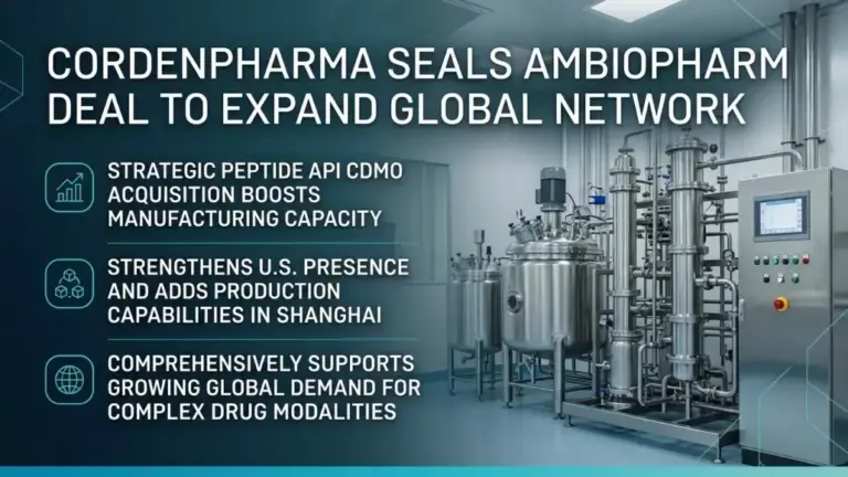 CordenPharma Seals AmbioPharm Deal to Expand Global Network