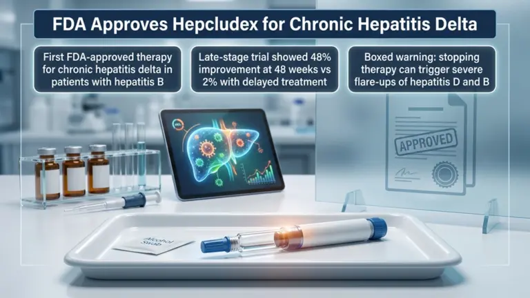 FDA Grants Approval for Chronic Hepatitis Delta Virus Treatment from Gilead Sciences
