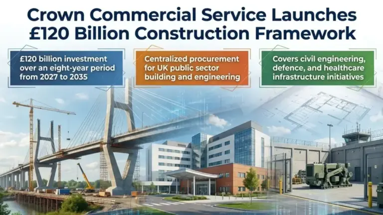 Crown Commercial Service Initiates £120 Billion Construction Procurement Programme