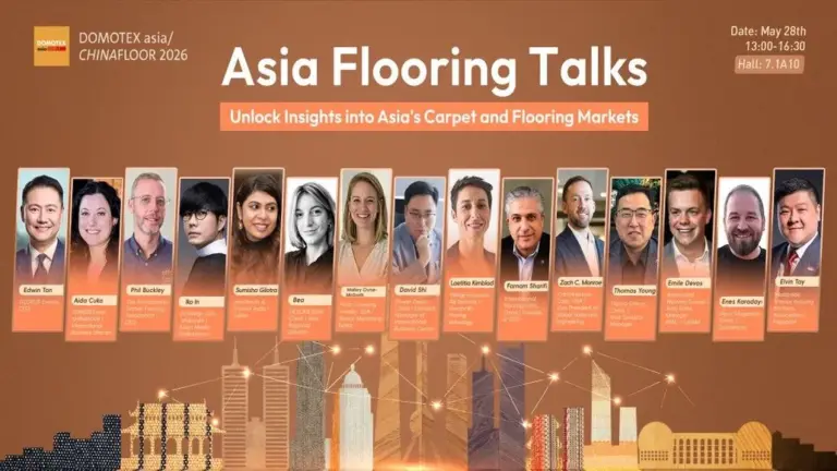 DOMOTEX asia/CHINAFLOOR 2026 to unite the global carpet and flooring industry in Shanghai, reinforcing Asia’s role as a driving force in industry’s transformation
