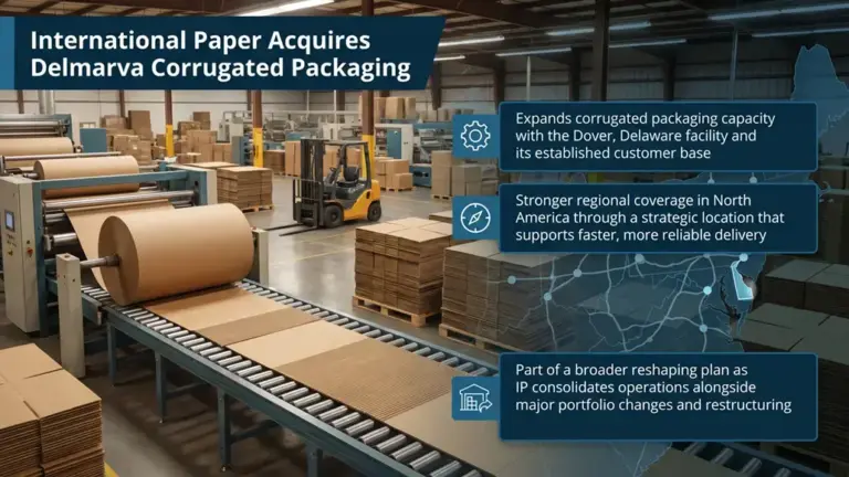 International Paper Acquires Delmarva Corrugated Packaging to Boost US Capacity