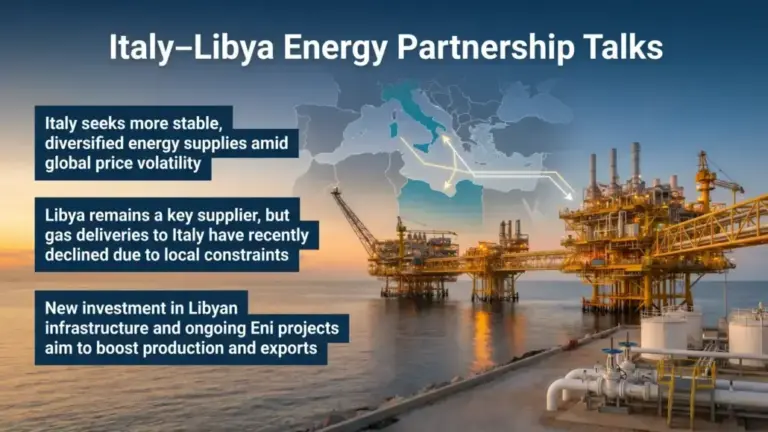 Italy Discusses Strengthening Energy Cooperation with Libya