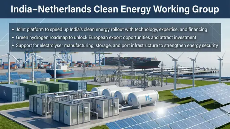 India and Netherlands Establish Joint Working Group for Clean Energy Expansion