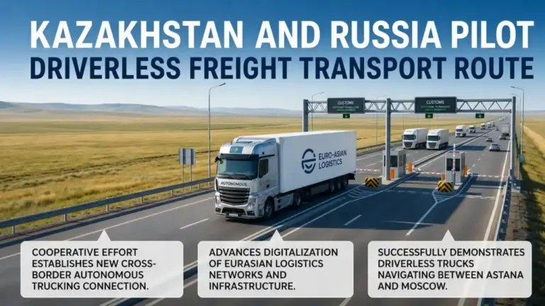 Kazakhstan, Russia Launch Driverless Freight Transport Route