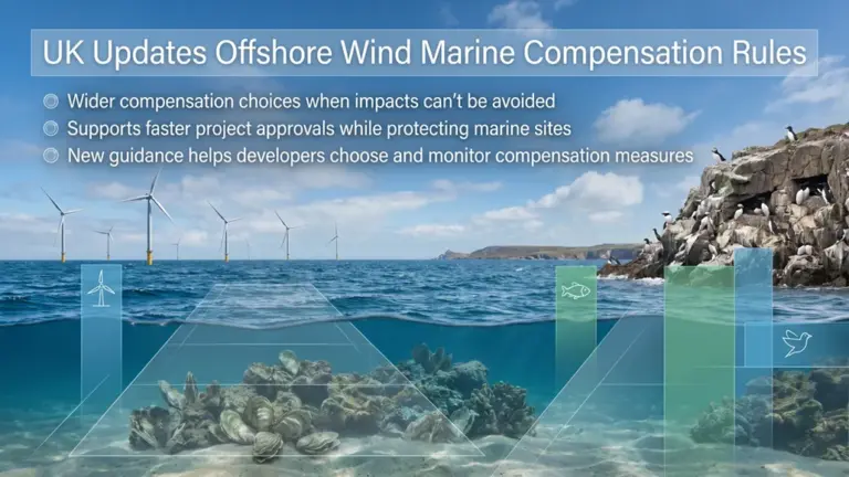 UK Reforms Offshore Wind Environmental Compensation Rules to Accelerate Clean Energy Development