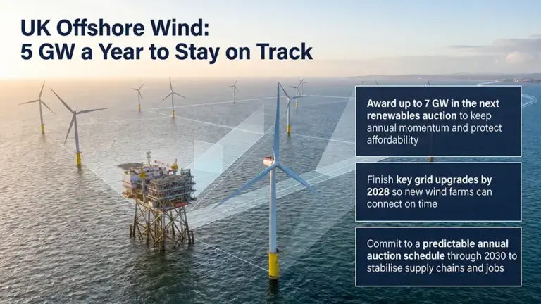 UK Offshore Wind Strategy Pushes for 5 GW Annual Capacity