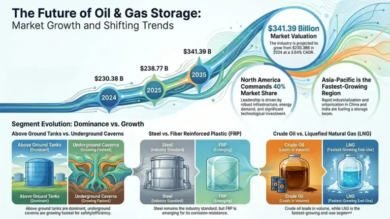 Global Oil and Gas Storage Market to Grow Steadily by 2035