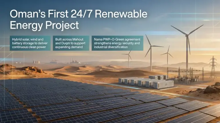 Oman Finalizes Power Purchase Agreement for Major 2.7 GW Hybrid Energy Initiative