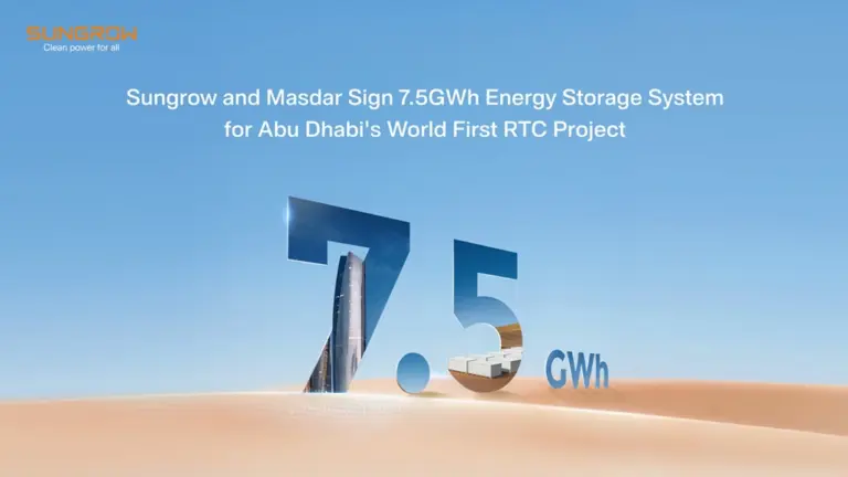 Masdar, Sungrow Ink ESS, PV Inverter Deal for RTC Project