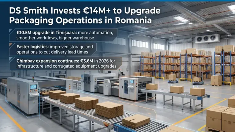 DS Smith Invests Over €14 Million in Romania Packaging Facilities