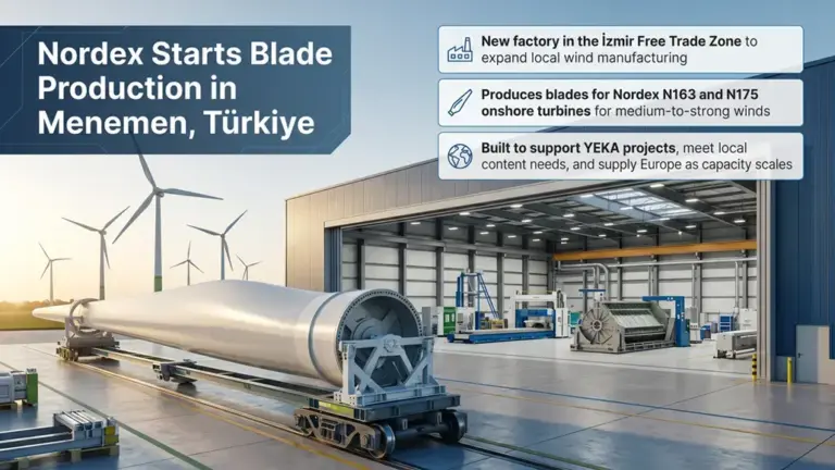 Nordex Begins Rotor Blade Production Operations in Türkiye