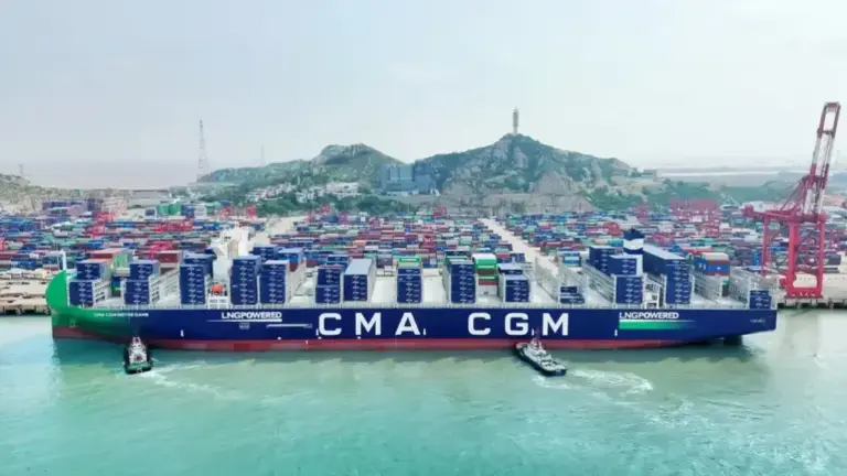 CMA CGM Receives World’s Largest LNG-powered Container Ship