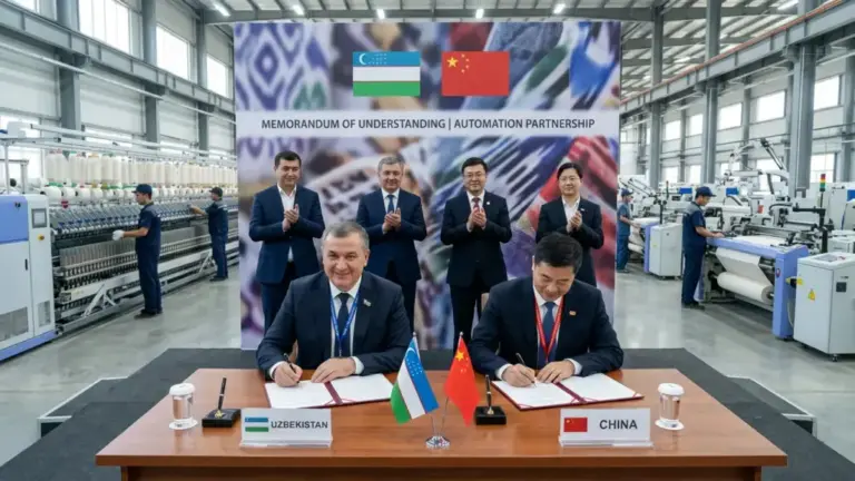 Uzbekistan Textile Automation Memorandum Signed with Chinese Partner