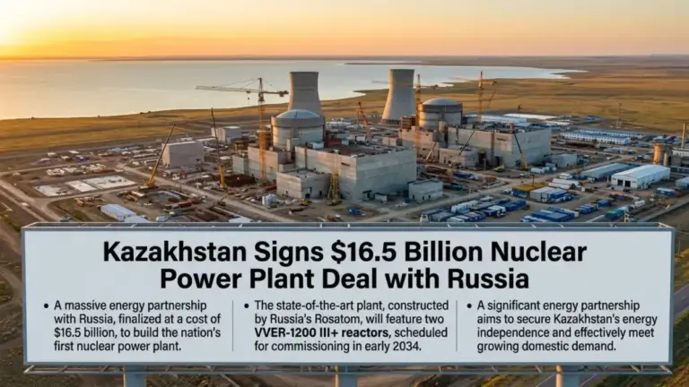 Russia to Build Kazakhstan’s USD 16.5B Nuclear Power Plant