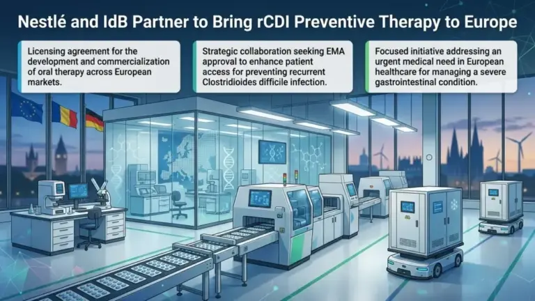 Nestlé and IdB Partner to Bring rCDI Preventive Therapy to Europe