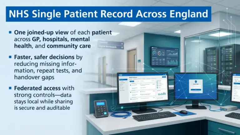 NHS Plans Single Patient Record to Transform Healthcare