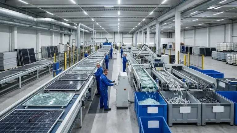 Solar Panel Recycling Advancing Circular Energy Goals