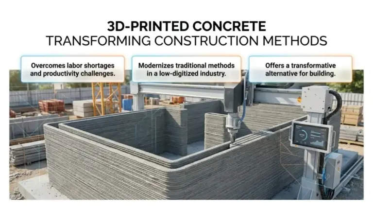 3D-Printed Concrete Transforming Construction Methods