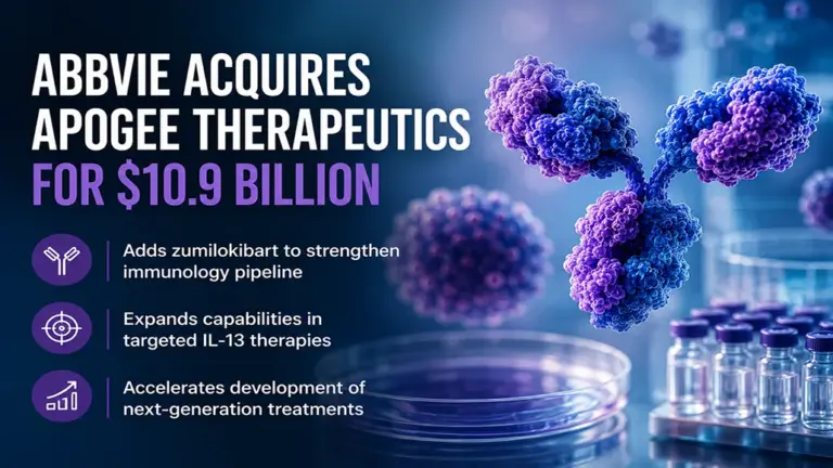 AbbVie Acquires Apogee in $10.9 Billion Healthcare Deal