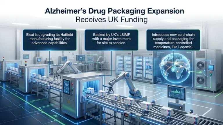 Alzheimer’s Drug Packaging Expansion Receives UK Funding